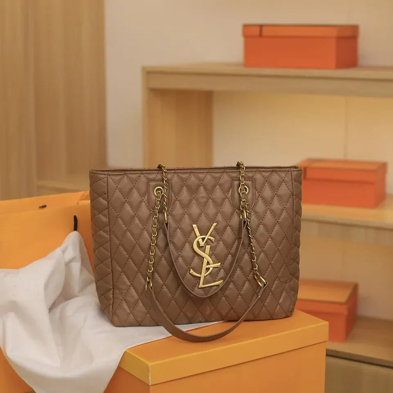 Elegant Designer Leather Tote Bag