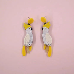 Cute Parrot Acrylic Birds Drop Dangle Earrings