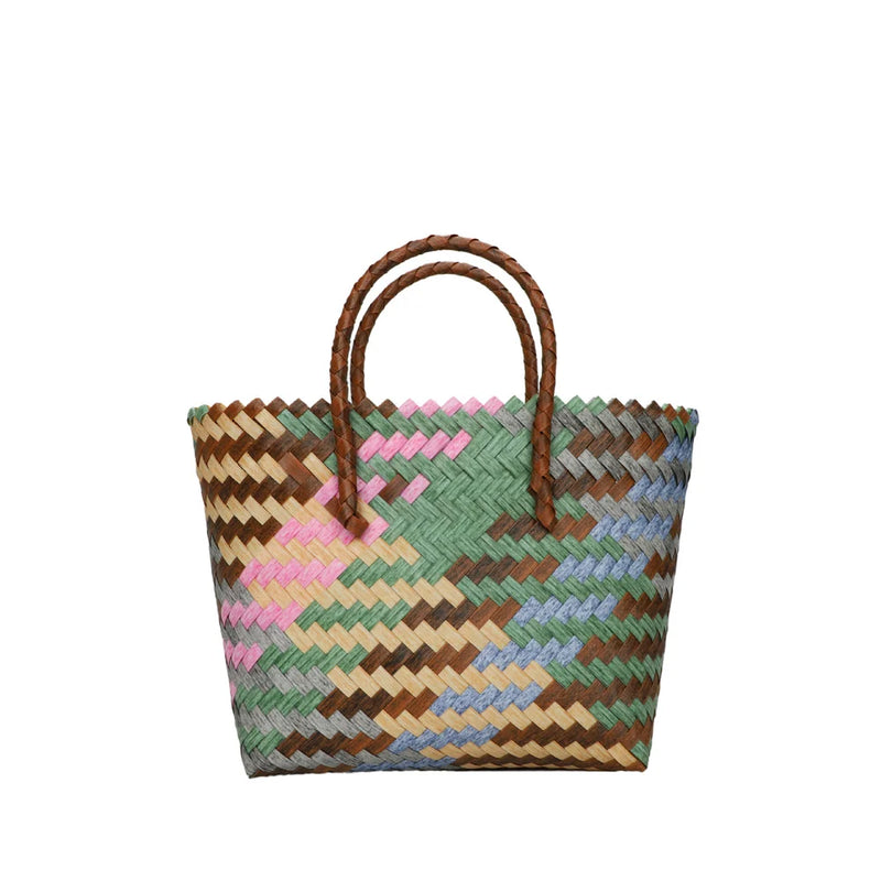 Retro Imitation Rattan Woven Bag