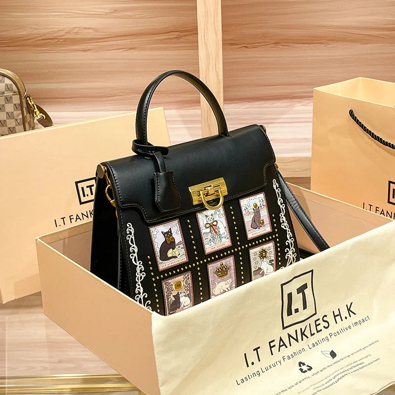 Women's Luxury high-end Designer Retro Crossbody Shoulder Bag