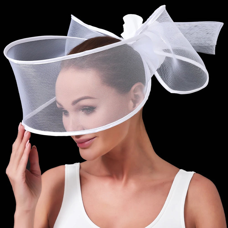 New Elegant Fascinator Wedding Pillbox Hat