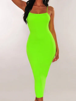 Sexy Wrap Chest Girdling Waist Long Bodycon Dress