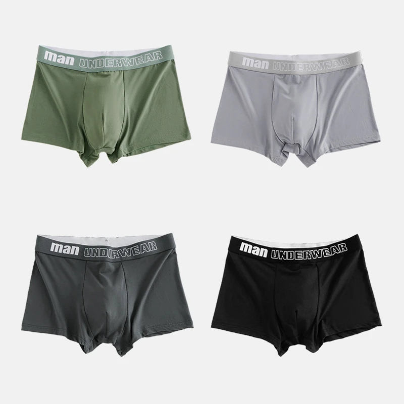 Man Underwear Solid Cotton