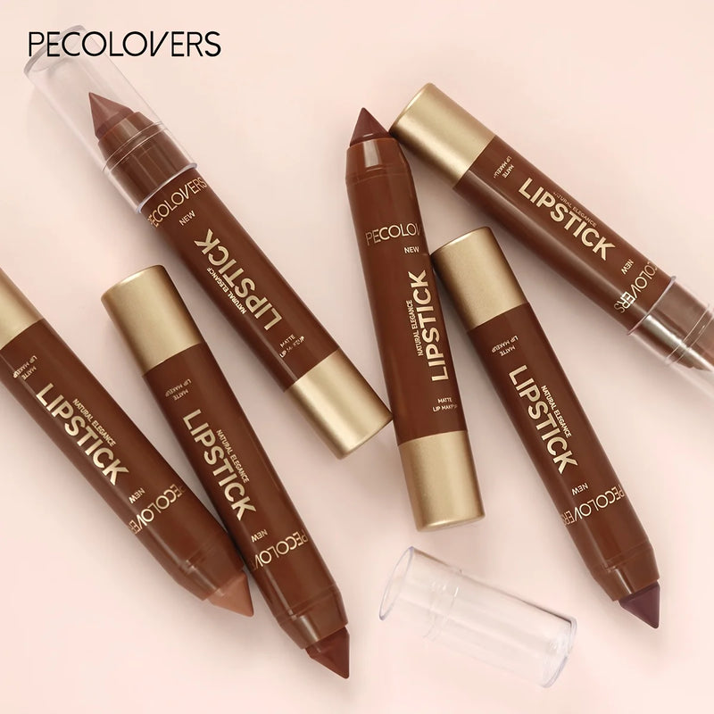 Velvet Contouring Lip Liner Crayon, Matte Tapered Gradient Lipstick Pen