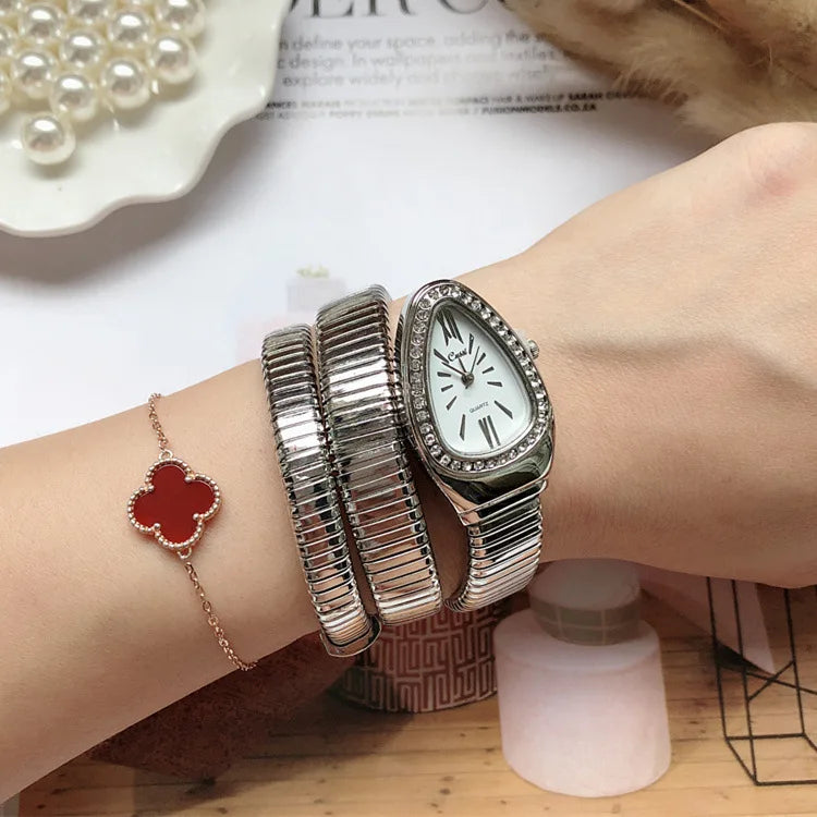 Women Quartz Watch Bracelet Stainless Steel