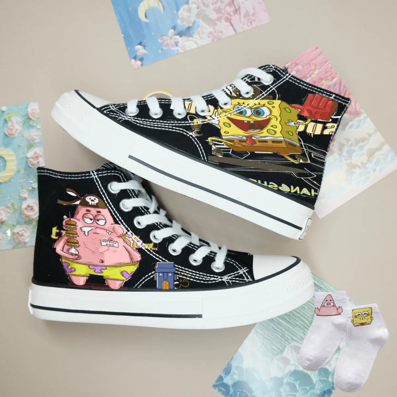 sneakers Spongebob Squarepants student skates girls
