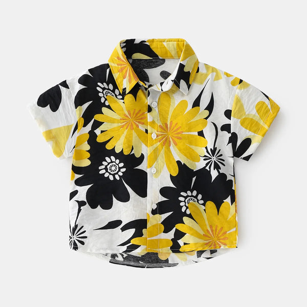 Beach Boys Shirts Toddler Cotton Tops Hawaii Style