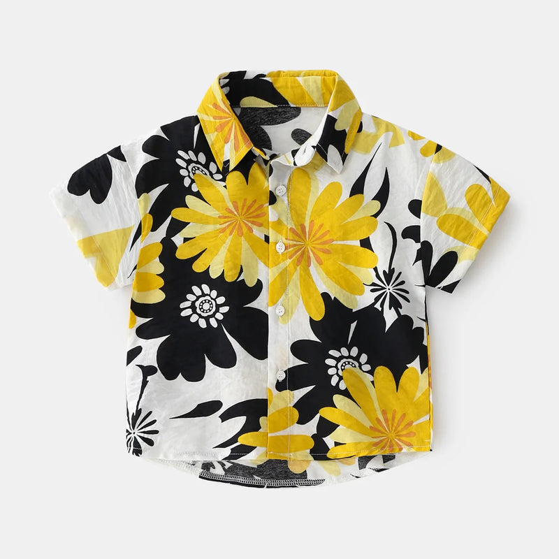 Beach Boys Shirts Toddler Cotton Tops Hawaii Style