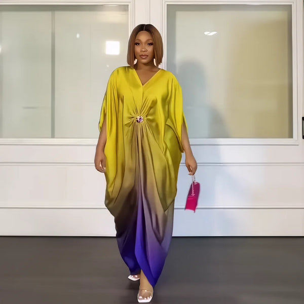 African Fashion Design Sleek rayon dress