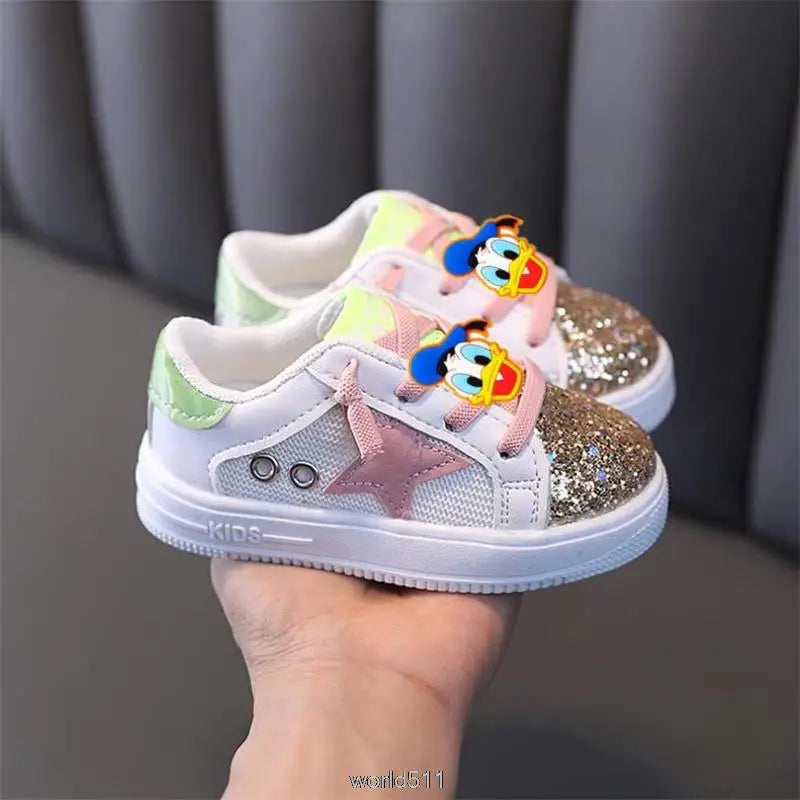 Disney Mickey Minnie Girls Sneakers Fashion Kids Baby Toddler