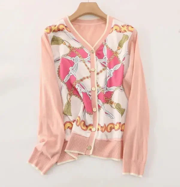 Vintage Cardigans Spring Autumn Thin Knitted Tops