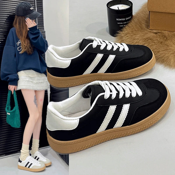 Round toe sports running work vulcanized shoes