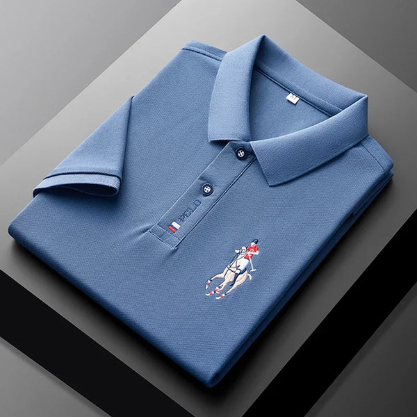 Embroidered Short Sleeved POLO Shirt