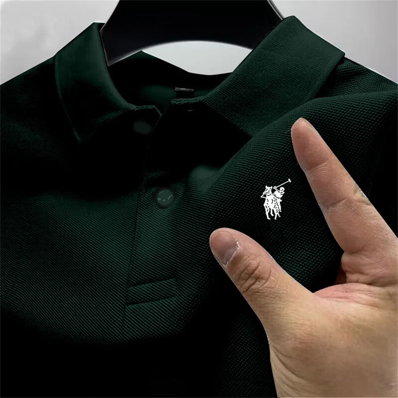 Summer high-end men's polo shirt