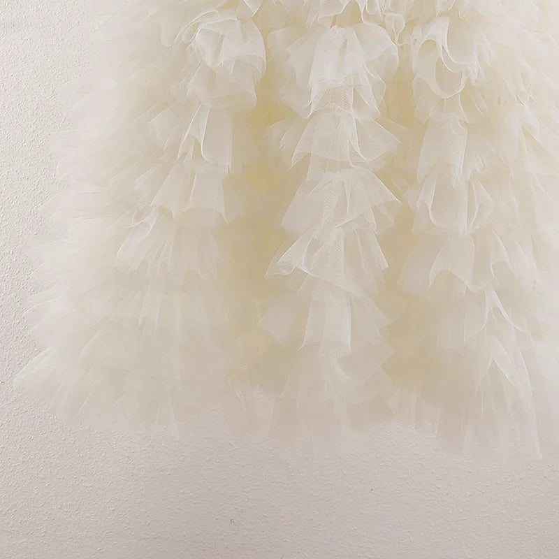Sequined Vest Toddler Back Bow Princess Dress