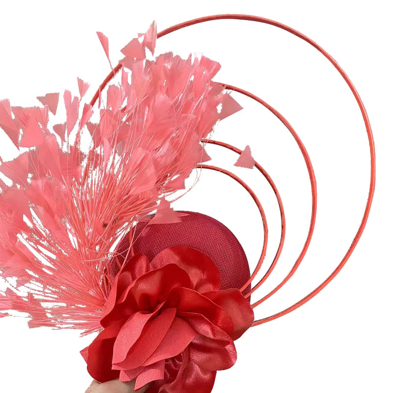 New Race Fascinator Hats Bowknot Wedding Church