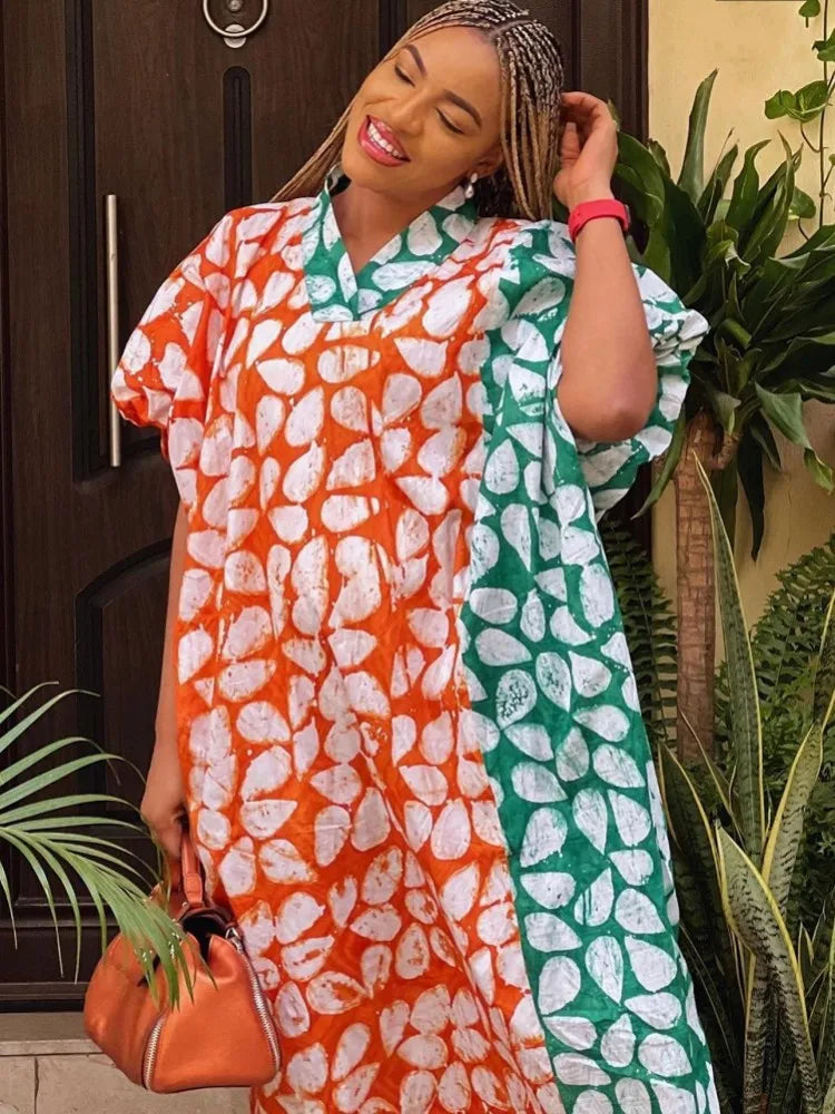Dashiki Abaya Maxi Dress Boubou