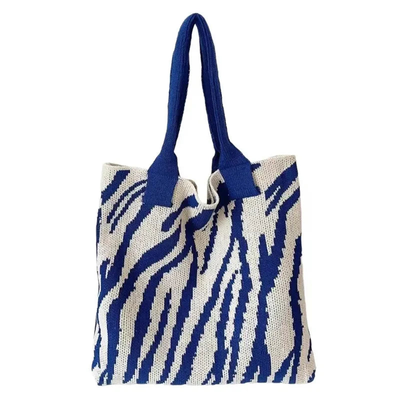 Zebra Pattern Crochet Bag