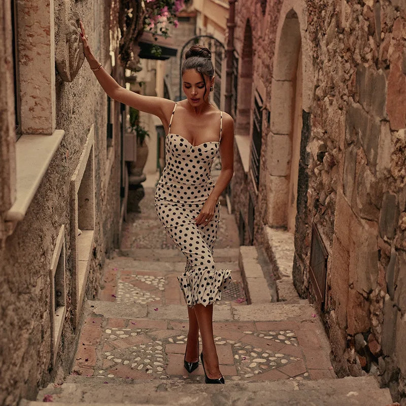 Sleeveless High Waist Slim Ruched Long Dress