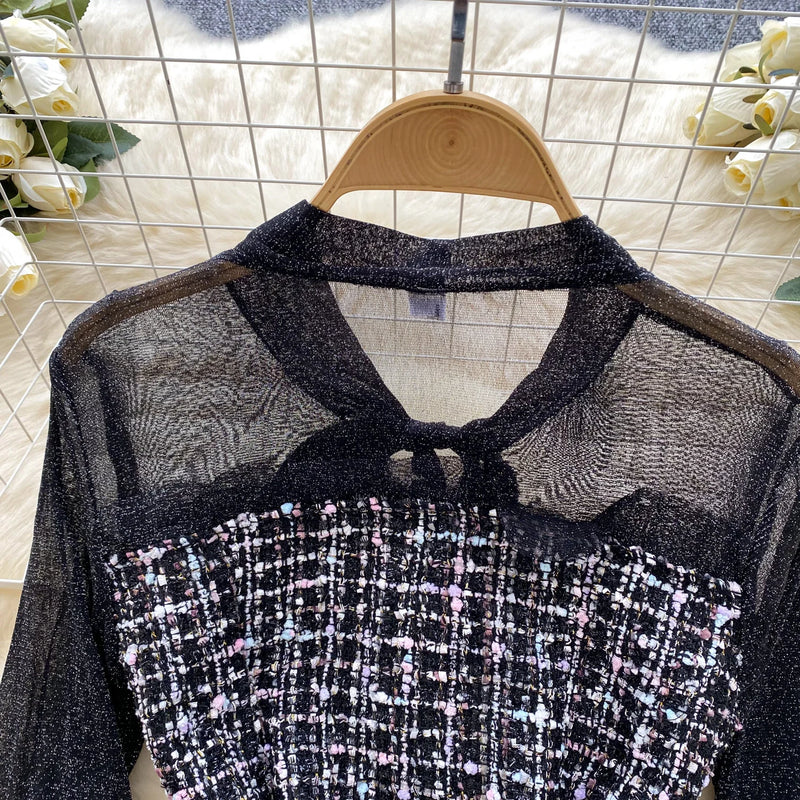 Vintage Lantern Sleeve Elegant Bandage Chic Bird Dresses