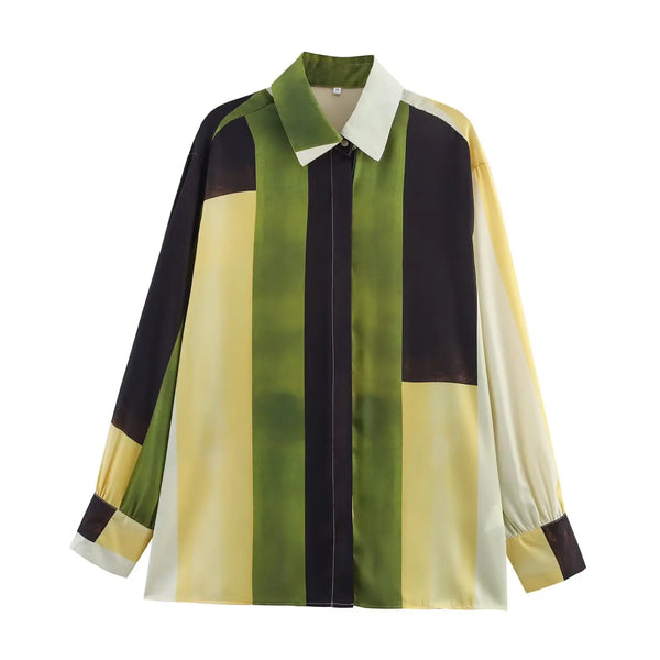 Printed Shirts Top Elastic Waist Long Pants