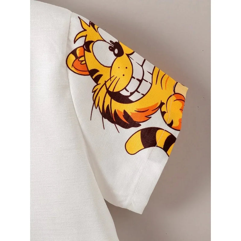 Summer Kid Boy Gentlemen Lapel Collar Top with Shorts