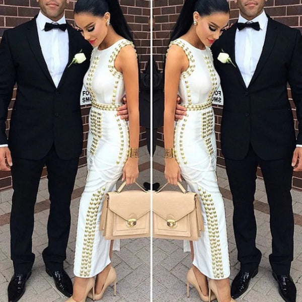 Classical Sleeveless O-Neck Sexy Bodycon Long Dress