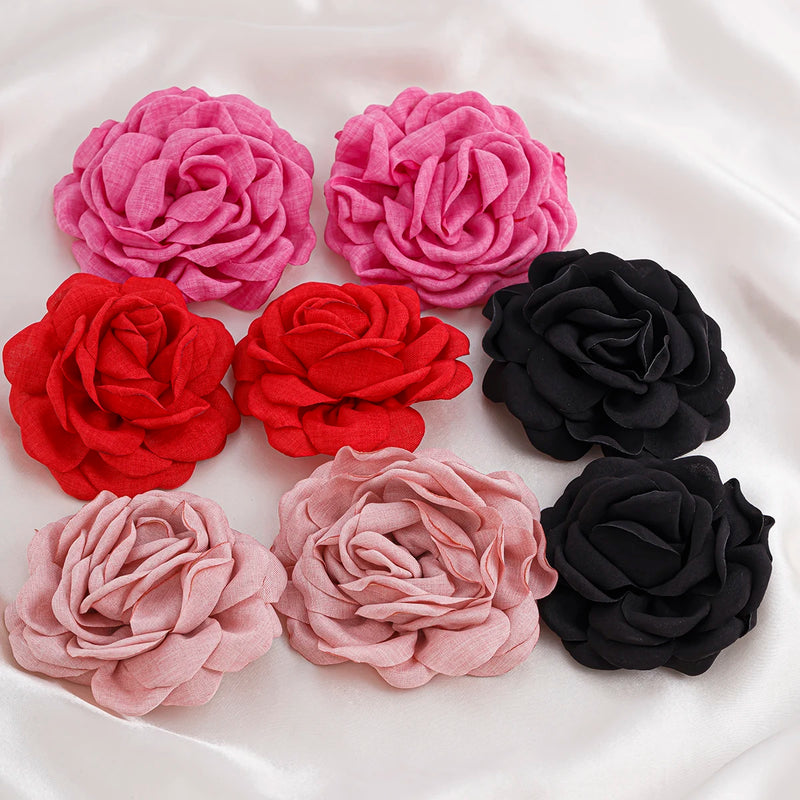 Bohemia Big Rose Flower Earrings