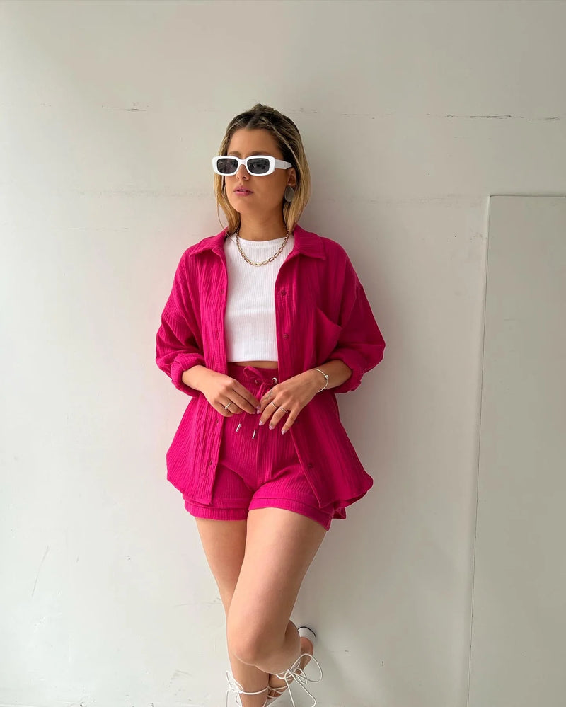Casual Loose Short Pants Sets