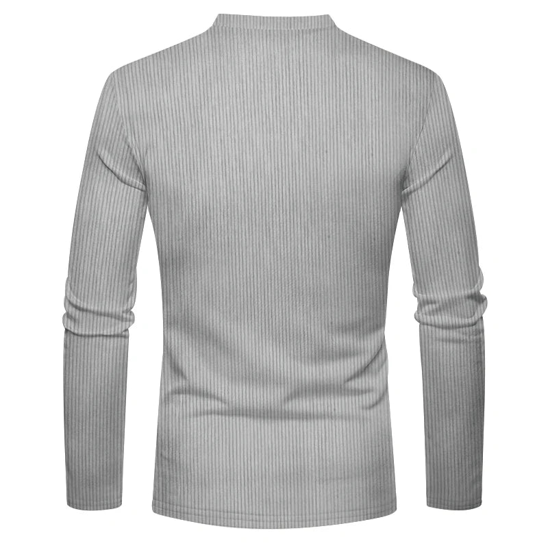 Casual Slim Solid Color Long Sleeve T-Shirt