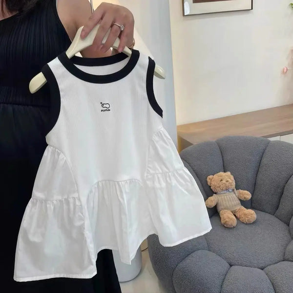 6M-6Y Beautiful Summer High-end Vest Dress