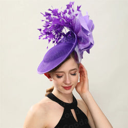 Big Flower Wedding Fascinator Hat