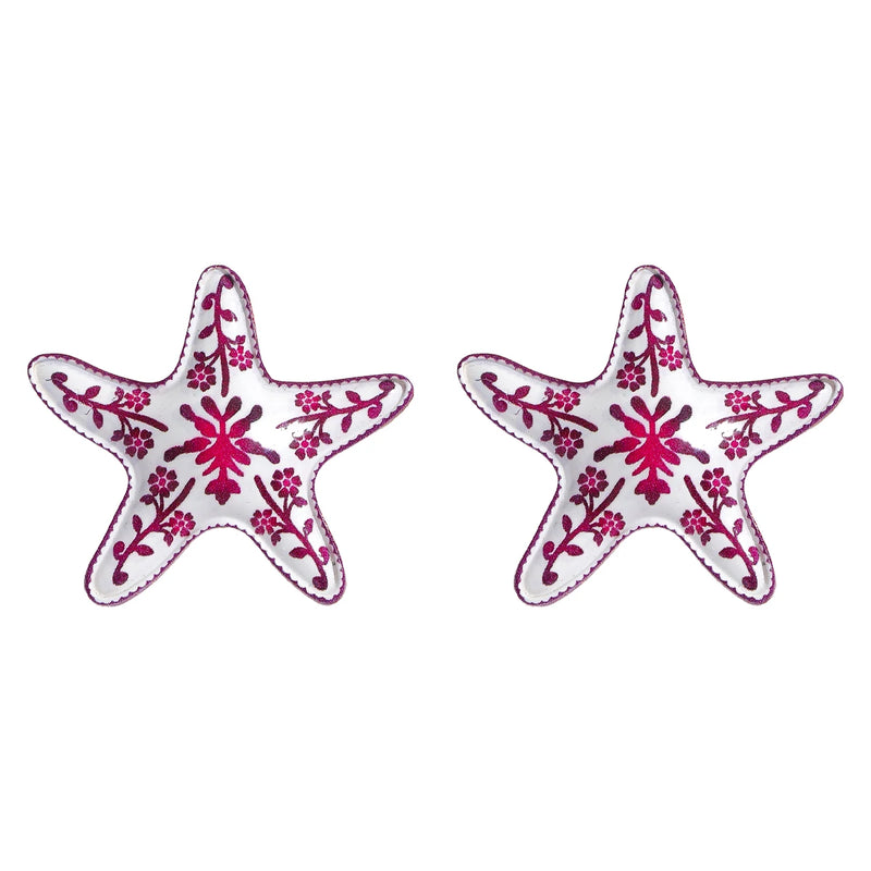 Enamel Crab Drop Earrings