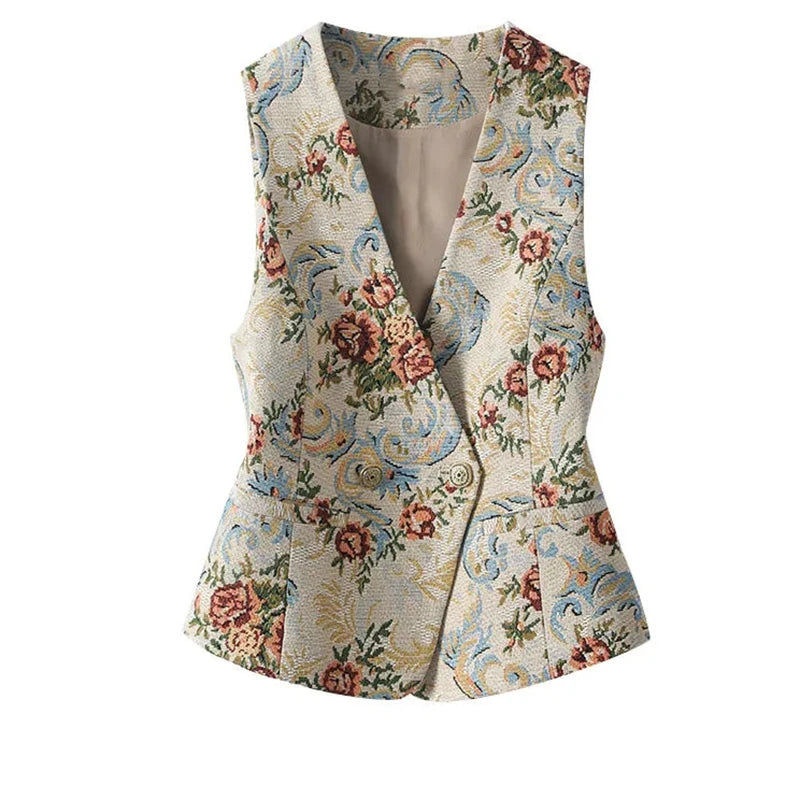 Blazer Sleeveless Suit Waistcoat Jacket