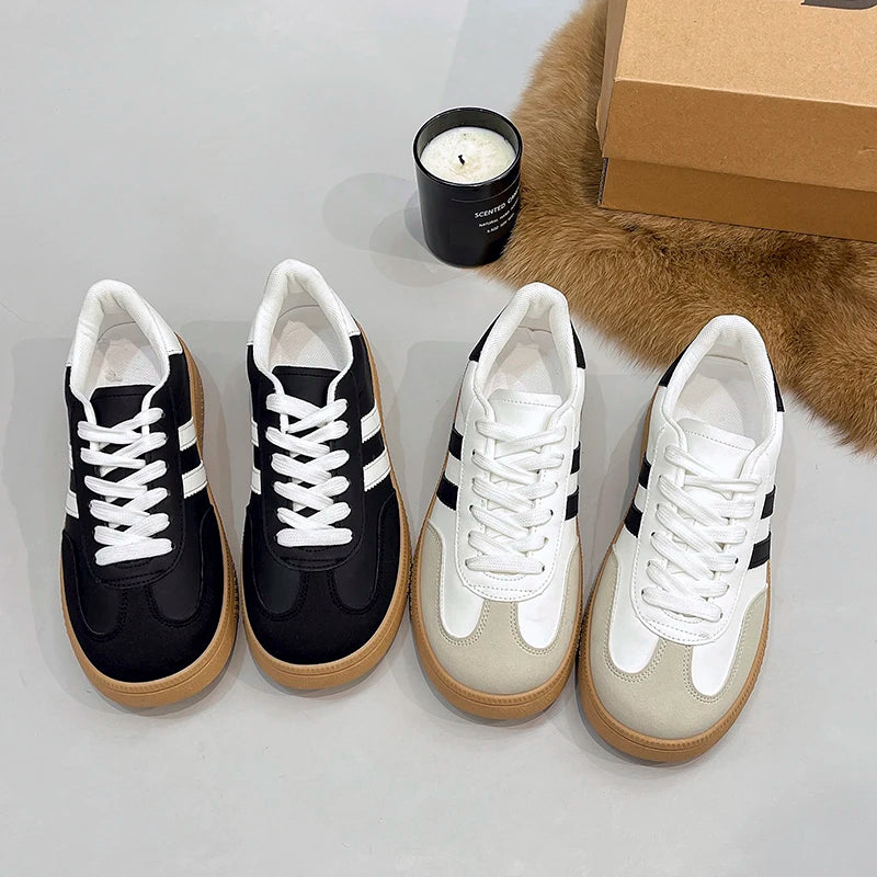 Round toe sports running work vulcanized shoes