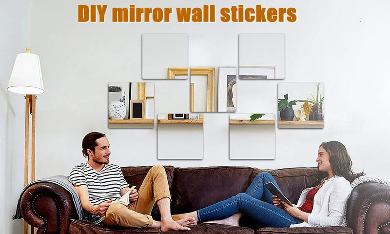 2mm Mirror Unbreakable Acrylic Full Length Wall Mirror Tiles