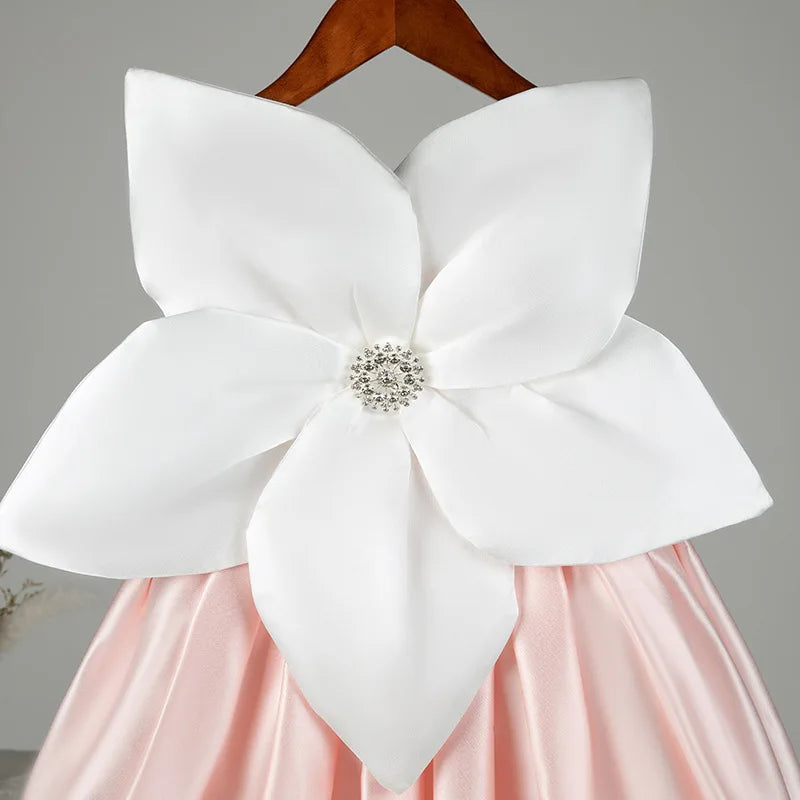 Princess Silk Sleeveless Flower Vintage Dress