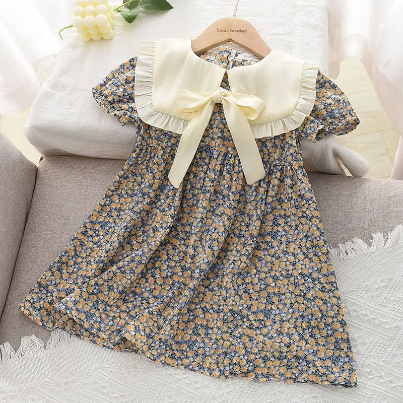 Elegant Lolita Child Big Girls Midi Dress