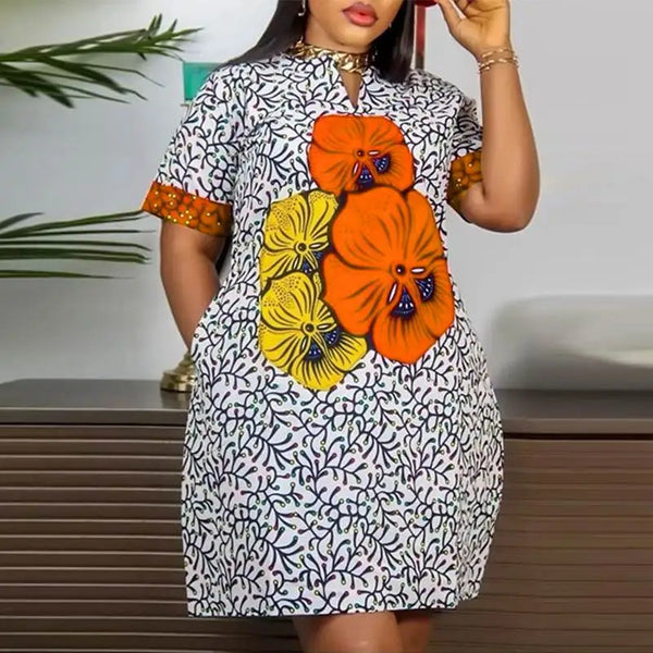 Ankara Sundress Mini Dress