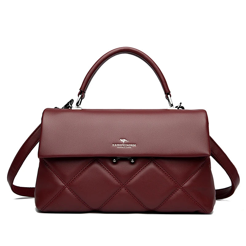 Designer Luxury Shoulder Soft Leather Crossbody Bag