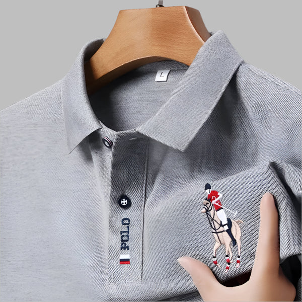Embroidered Short Sleeved POLO Shirt