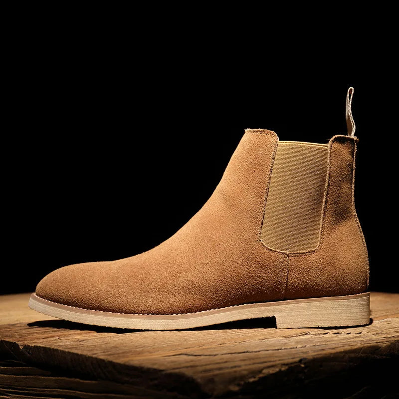 Retro Suede Genuine Leather Boots