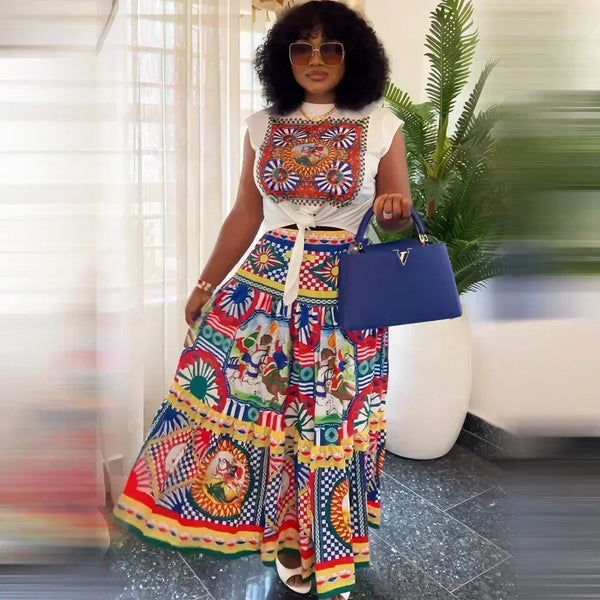 Two Piece Dashiki Ankara Outfits