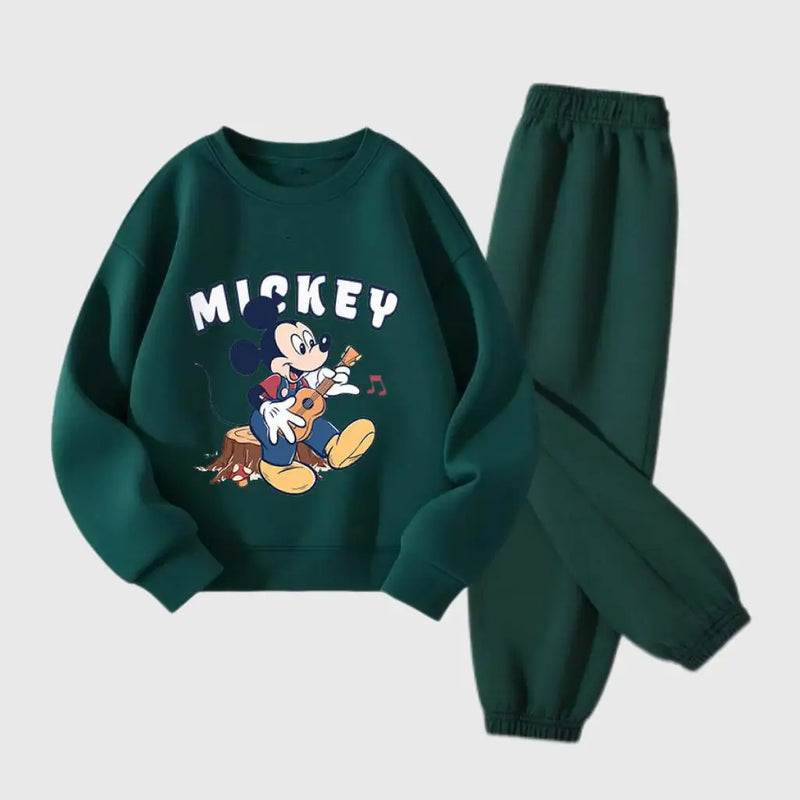 Boys Cartoon Long-sleeved Hoodies +Pants