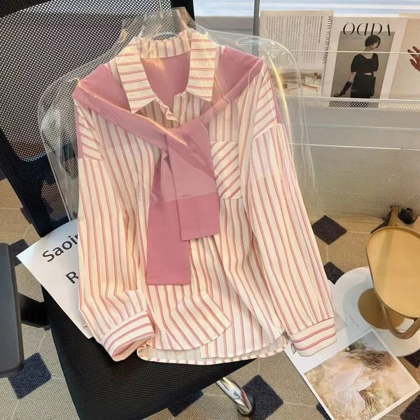 Chic Matching Shirts & Blouses Trend Elegant Top