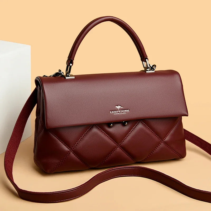 Designer Luxury Shoulder Soft Leather Crossbody Bag