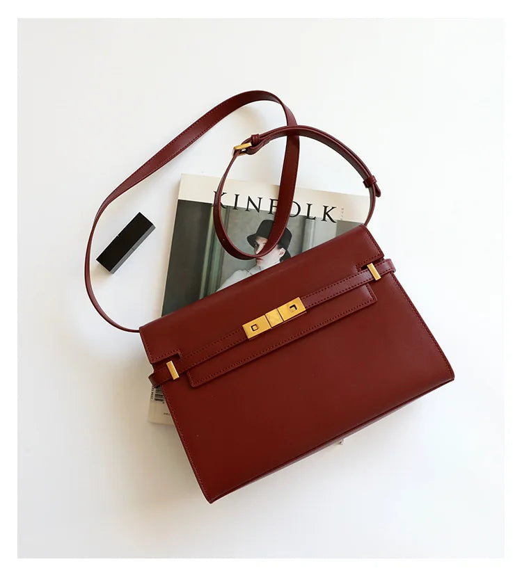 CAMINA Leather Shoulder Crocodile Handbag