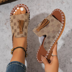 Elegant Shallow Mouth Slip-On Square Designer Sandals