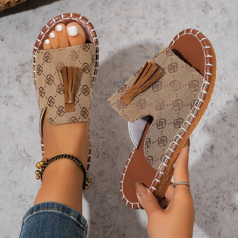 Elegant Shallow Mouth Slip-On Square Designer Sandals