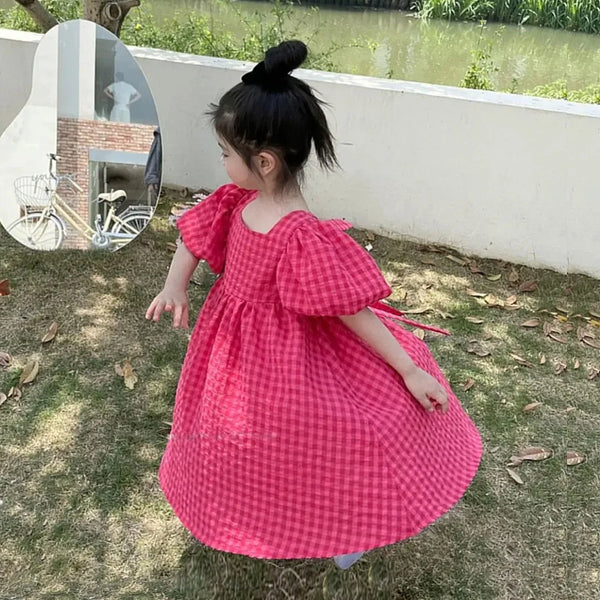 Elegant Lolita Child Big Girls Midi Dress